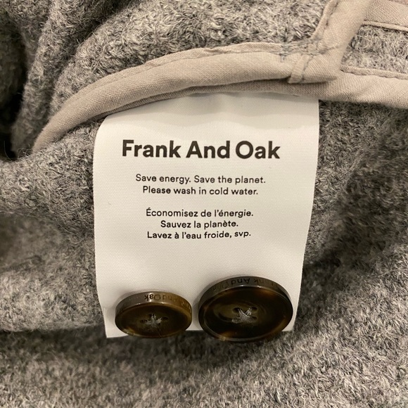 Frank & Oak Gray Wool Dress/Shacket - S - Picture 6 of 7